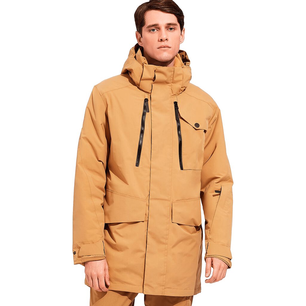 Jack Wolfskin CASTLE HILL hardshell μπουφαν ανδρικα καφε | GR9466744